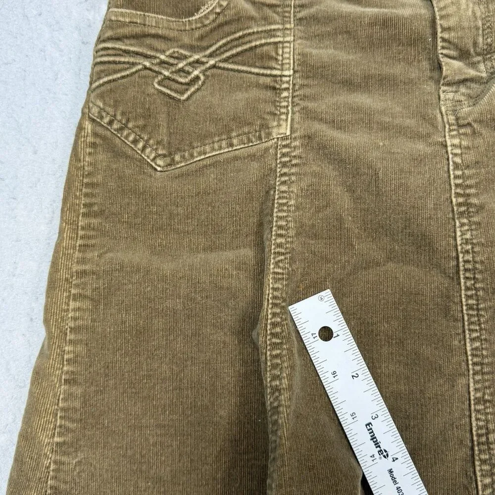 Rewind Corduroy Skirt Womens Size 11 Brown Juniors Short Flare Vintage Fairy